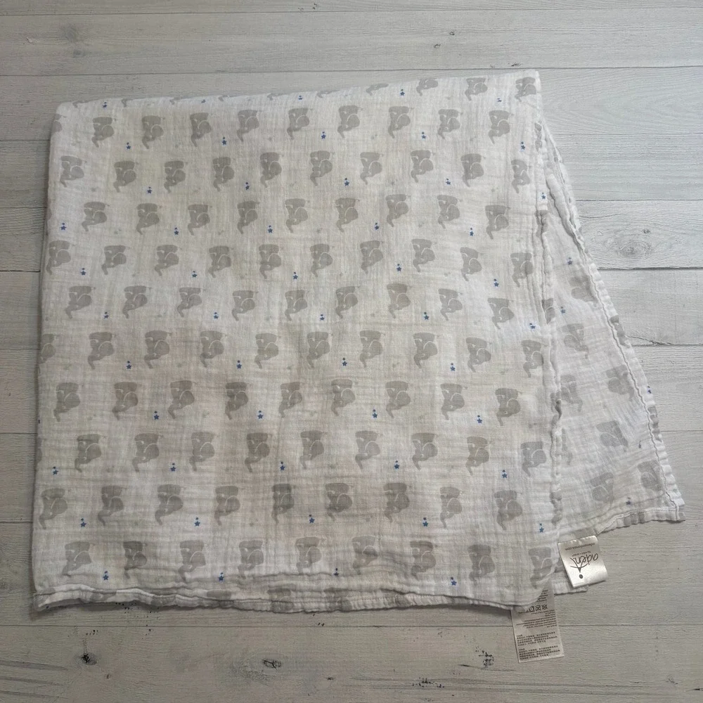 Aden‎ & Anais cotton baby blanket elephants